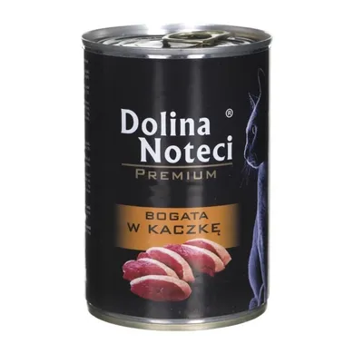 Dolina Noteci, Premium, puszka dla kota, kaczka, 400g