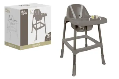 Dolu, Deluxe, krzesłko do karmienia, szare