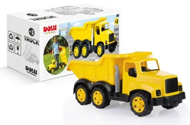 Dolu, duża wywrotka, pojazd budowlany, żółta