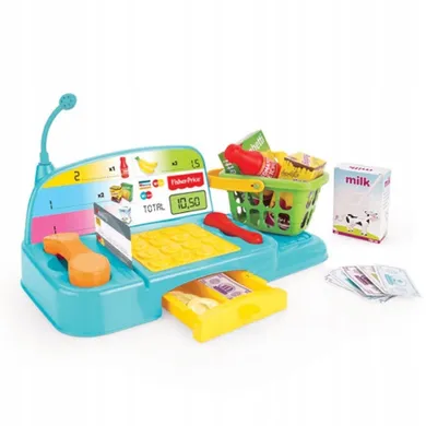 Dolu, Fisher-Price, kasa sklepowa z akcesoriami, 27 elementów