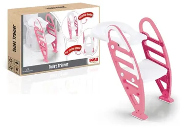 Dolu, nakładka na sedes z drabinką, różowa