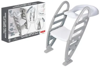 Dolu, nakładka na sedes z drabinką, szara