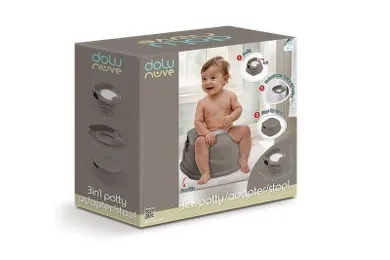 Dolu, nocnik 3w1, szary