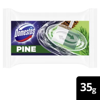 Domestos, kostka toaletowa do wc 3w1 sosna, 35 g