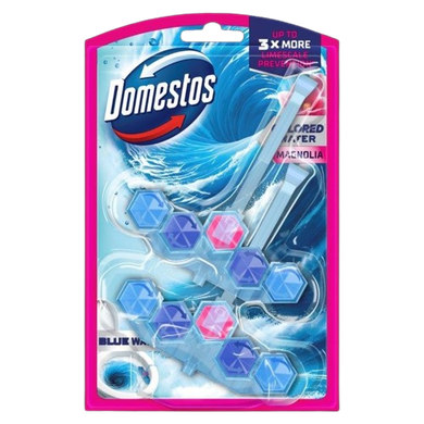 Domestos, Power 5, Blue Water, kostka toaletowa, pink, 2-48 g