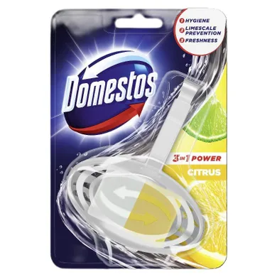 Domestos, Power citrus, kostka zapachowa do WC z koszykiem 3w1, 35 g