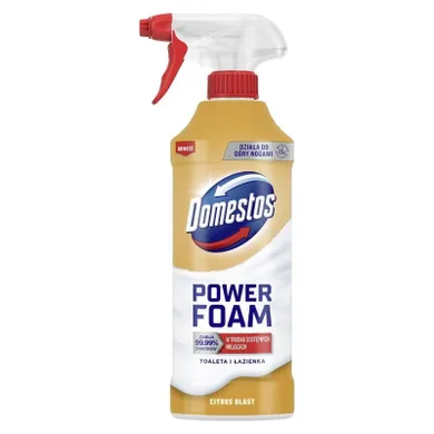 Domestos, Power Foam, piana do czyszczenia toalety, citrus, 435 ml