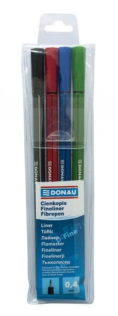 Donau, cienkopisy, 0,4 mm, 4 szt.