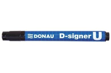 Donau, D-Signer U, marker permanentny, okrągły, czarny, 2-4 mm