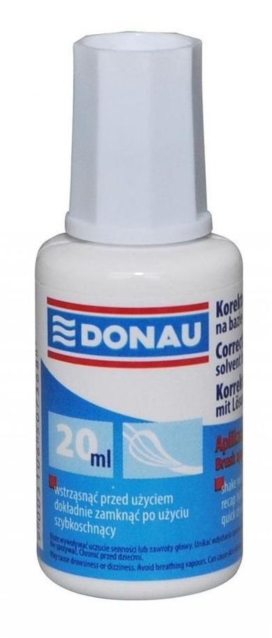 Donau, korektor w płynie z pędzelkiem, 20 ml, 10 szt.