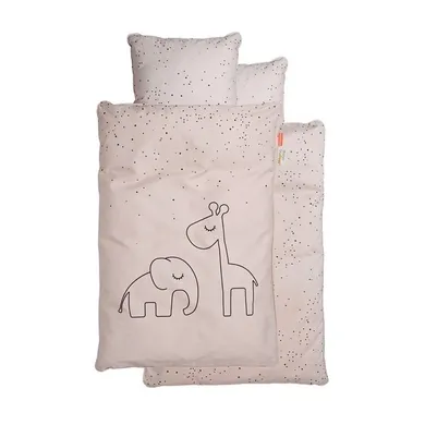 Done by Deer, Dots, pościel dziecięca, powder, 140-100 cm