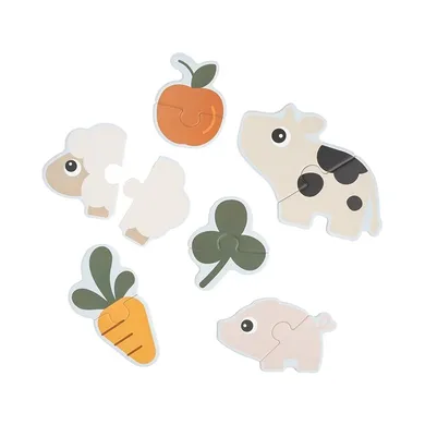 Done by Deer, Farma, pierwsze puzzle 6w1, 2 elementy