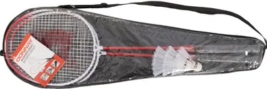 Donnay, zestaw do badmintona w pokrowcu, czerwony
