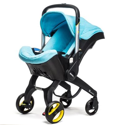 Doona+, mobilny fotelik samochodowy, turkusowy