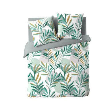 Douceur D'intérieur, Louna, zestaw pościeli ze wzorem liści, 240-220 cm