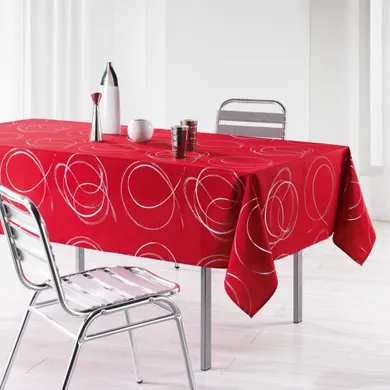Douceur d'intérieur, obrus na stół, 150-240 cm, Bully, czerwony
