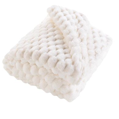 Douceur D'intérieur, pikowany koc z pluszowego materiału, Frosty