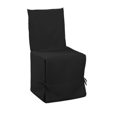Douceur d'intérieur, pokrowiec na krzesło, 50-50-50 cm, Essentiel, czarny