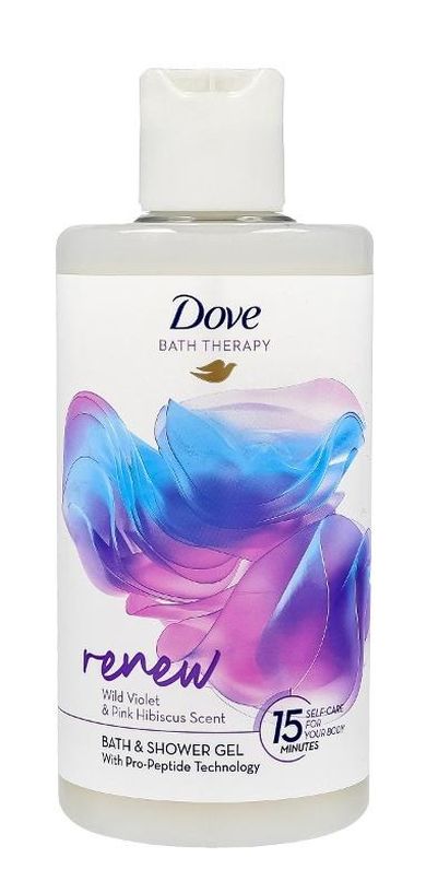 Dove Bath Therapy, Renew, płyn do kąpieli i pod prysznic, Violet & Hibiscus, 400 ml