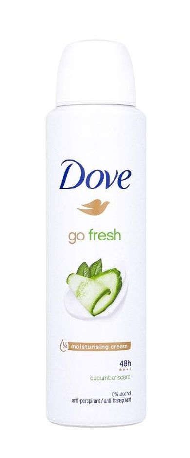 Dove, Go Fresh, antyperspirant w sprayu, cucumber scent, 150 ml