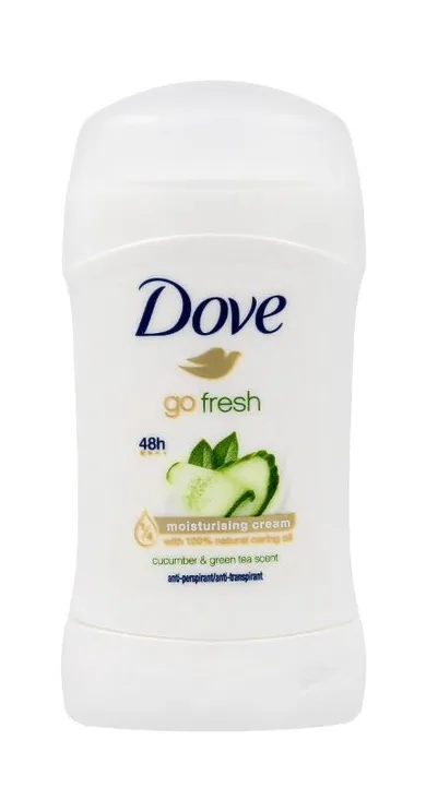 Dove, Go Fresh, dezodorant anti-perspirant w sztyfcie, ogórek & zielona herbata, 40 g