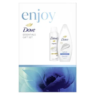 Dove, zestaw prezentowy damski: deeply, deo spray + żel