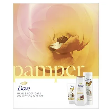 Dove, zestaw prezentowy damski: nourishing care, żel + balsam