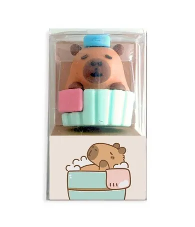 DP Craft, gumka do ścierania 3D, Kapibara kąpiel