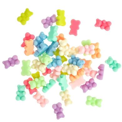 DP Craft, koraliki akrylowe, macaron bears, 45 szt.