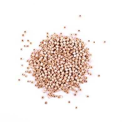 DP Craft, koraliki drewniane, kulki, 6 mm