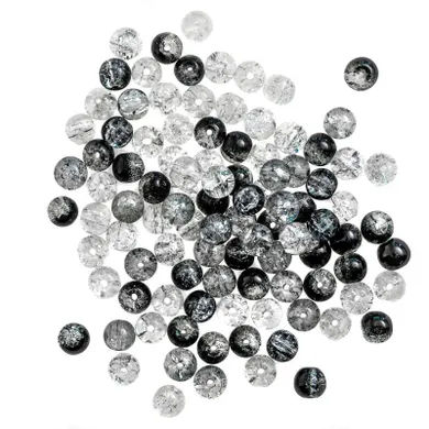 DP Craft, koraliki szklane, spękane, 8 mm, 100 szt.