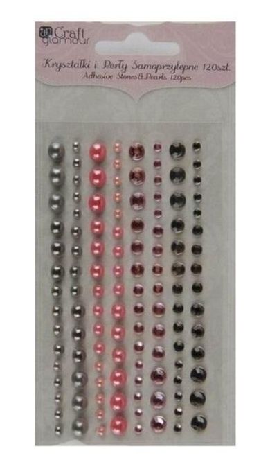 DP Craft, kryształki i perły samoprzylepne, modern chic