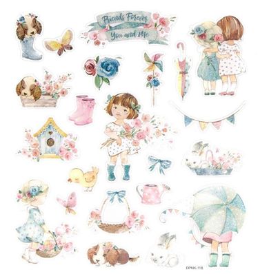 DP Craft, Marisella & Me, naklejki brokatowe