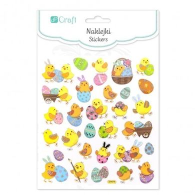 Dp Craft, naklejki kurczaczki, 30 szt.