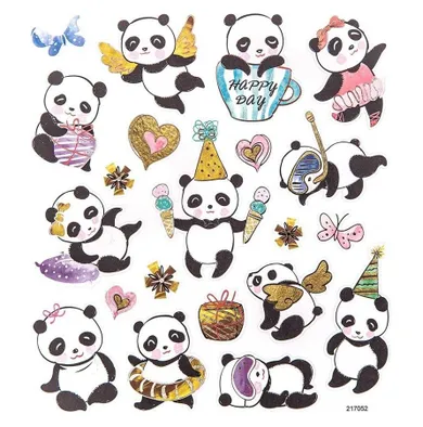 DP Craft, naklejki, pandy