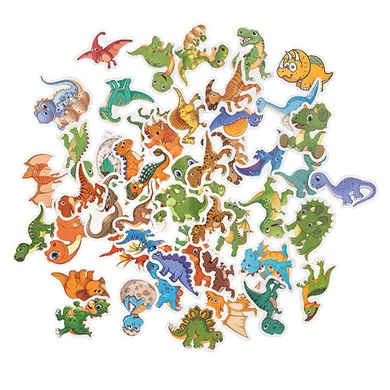 DP Craft, naklejki winylowe, dinozaury, 4-5 cm