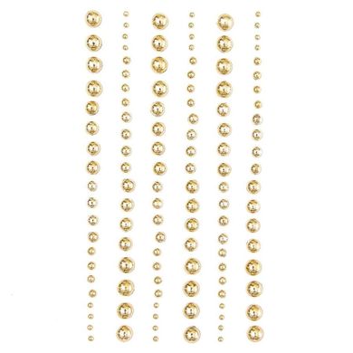 DP Craft, perełki samoprzylepne, złote, 120 szt.