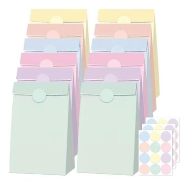 DP Craft, torebki papierowe, pastelowe, 12 szt.