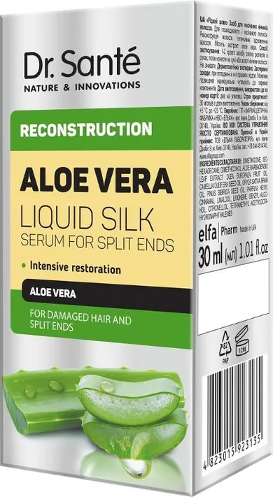 Dr. Sante, Aloe Vera, serum na rozdwajające się koncówki płynny jedwab, 30 ml