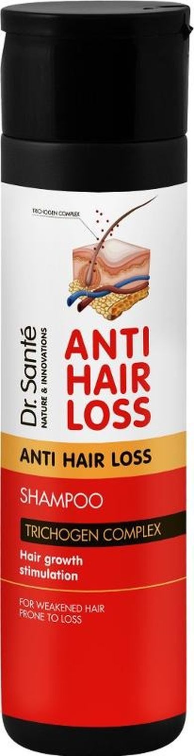 Dr. Sante, Anti Hair Loss, szampon przeciw wypadaniu włosów, trichogen complex, 250 ml