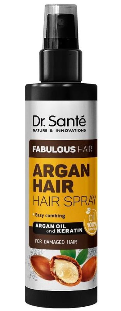 Dr. Sante, Argan Hair, lakier-odżywka do włosów uszkodzonych z olejem arganowym i keratyną, 150 ml