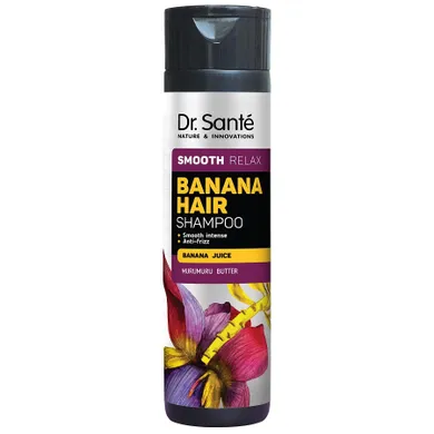 Dr. Sante, Banana Hair Shampoo, wygładzający szampon do włosów z sokiem bananowym, 250 ml