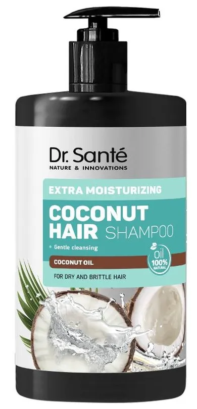 Dr. Sante, Coconut Hair, szampon do włosów suchych i łamliwych, ekstra nawilżenie, 1000 ml