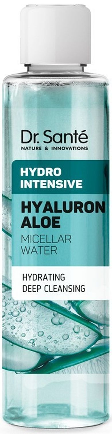 Dr. Sante, Hydro Intensive, płyn micelarny intensywnie nawilżający hyaluron + aloe, 200 ml
