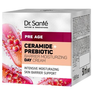 Dr. Sante, Pre Age, ochronny krem nawilżający na dzień ceramide + prebiotic, 50 ml