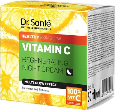 Dr. Sante, Vitamin C, regenerujący krem do twarzy na noc z witaminą C, 50 ml