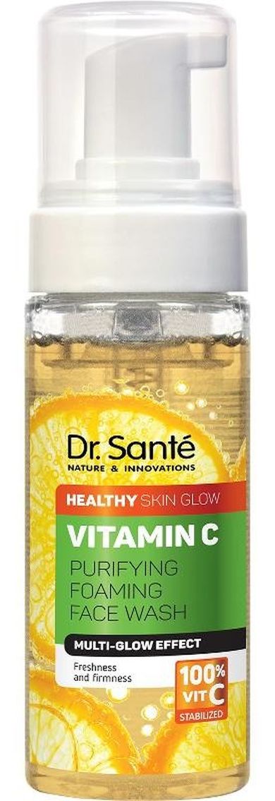 Dr. Sante, Vitamin C, żel-scrub do mycia twarzy ultra antyoksydant, 200 ml