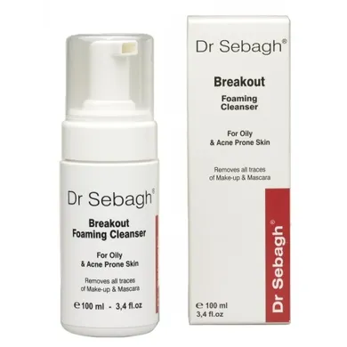 Dr Sebagh, Breakout Foaming Cleanser For Oily Skin, pianka do mycia twarzy, 100 ml