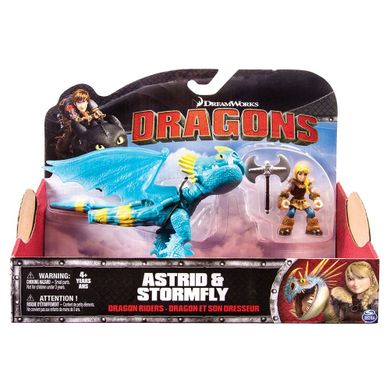 Dragons, Smok i jeździec, Wichura i Astrid, zestaw figurek