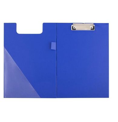 D.rect, podkładka z klipsem i okładką, PVC, A4, niebieska